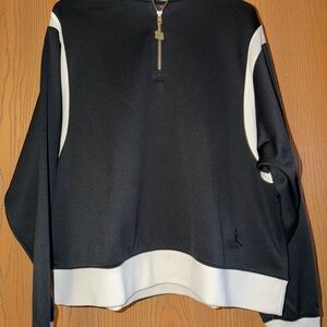Nike/Jordan Navy and White Quarter Zip-Up Women’s Sweater